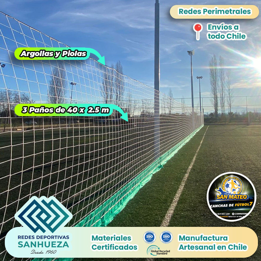 Redes Perimetrales y de Futbolito | Rengo