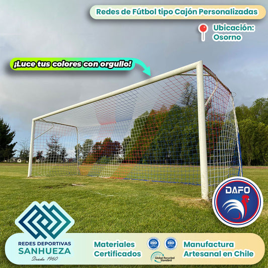 Redes de Fútbol Personalizadas, tipo Cajón | DAFO Deportivo Alianza Francesa Osorno
