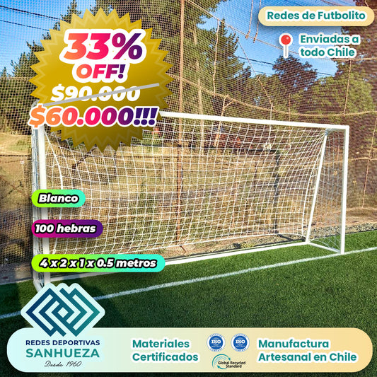 🔥 ¡OFERTA! Juego Red Arco Futbolito 100 hebras