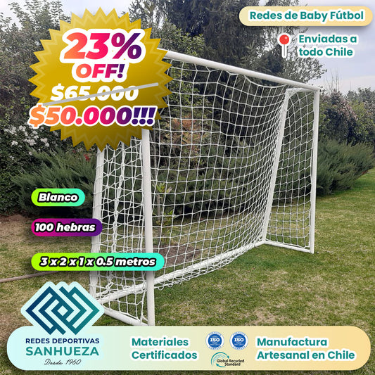 🔥 ¡OFERTA! Juego Red Arco Baby Fútbol 100 hebras