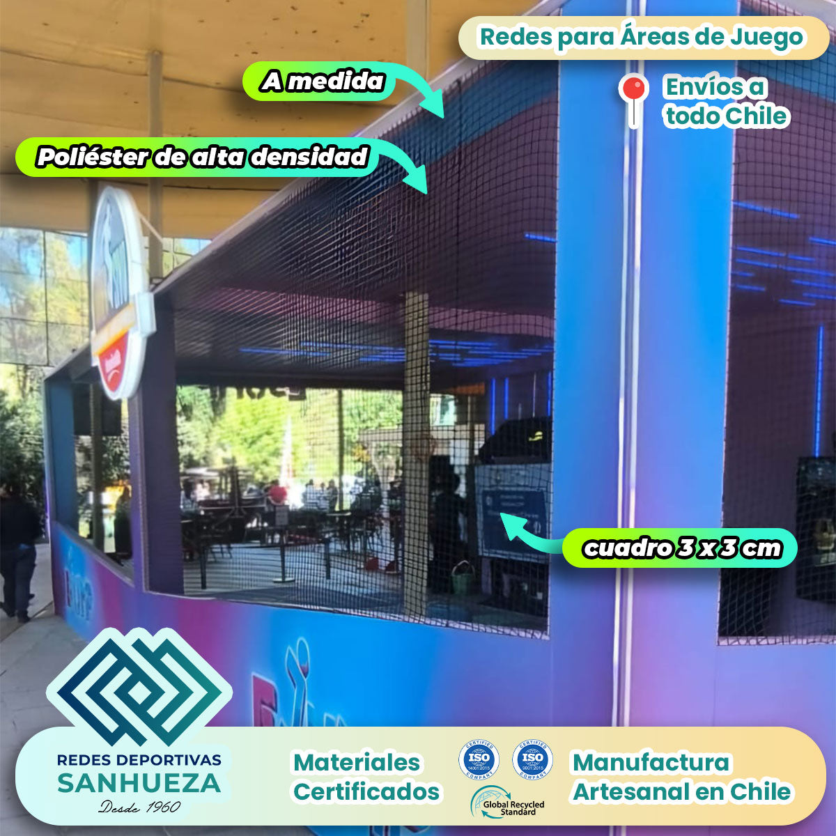 Redes para Juegos y Áreas Públicas y de Recreo